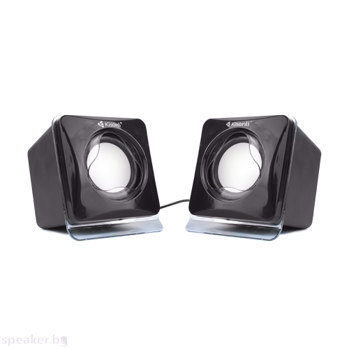 Тонколони Kisonli V410, 3W*2, USB, Черни