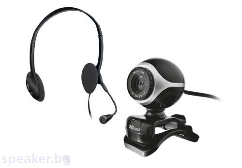 Слушалки TRUST Exist Chatpack (Webcam+Headsets)