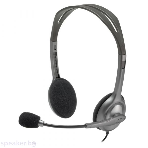 Слушалки LOGITECH Stereo Headset H111 (ремаркетиран продукт)