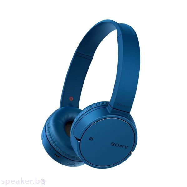 Слушалки SONY MDR-ZX220BT, Bluetooth, син