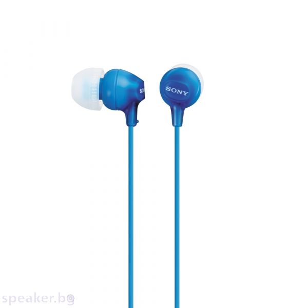 Слушалки SONY Headset MDR-EX15LP blue