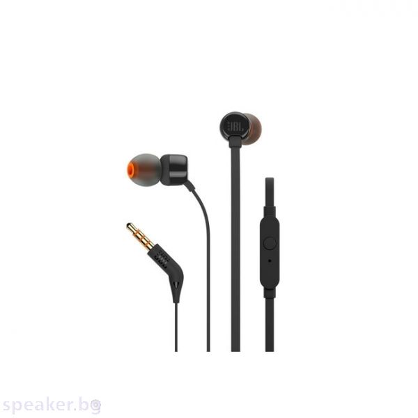 Слушалки JBL T110 BLK In-ear headphones
