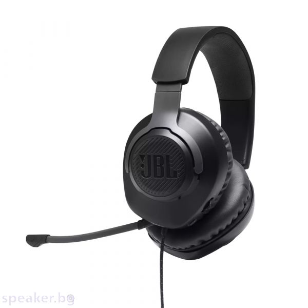 Слушалки JBL QUANTUM 100 BLK Wired over-ear gaming headset with a detachable mic