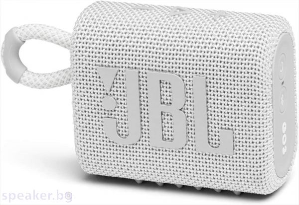 Тонколона JBL GO 3 WHT Portable Waterproof Speaker