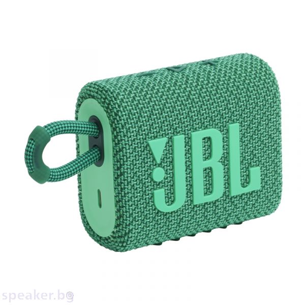 Тонколона JBL GO 3 ECO GRN Portable Waterproof Speaker