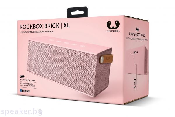 Тонколонка за мобилни устройства Fresh 'n Rebel Rockbox Brick XL Fabriq Edition Cupcake Розов