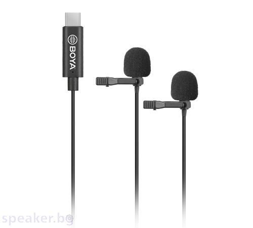 Микрофон брошка 2 броя BOYA BY-M3D, USB-C