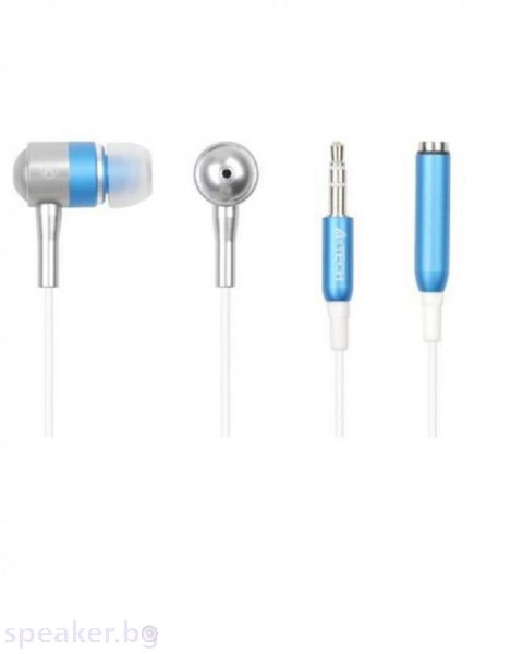 Слушалки A4 TECH MK650 метални, сини