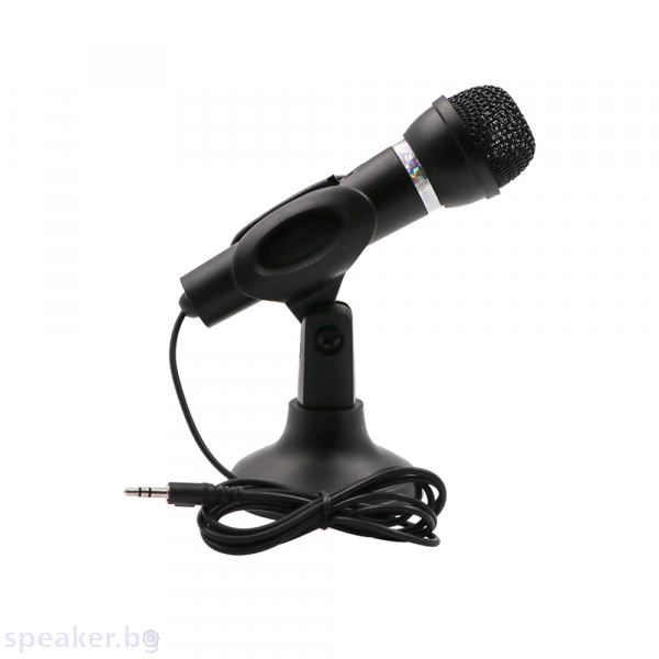 Микрофон No brand MC302, 3.5mm, Черен 