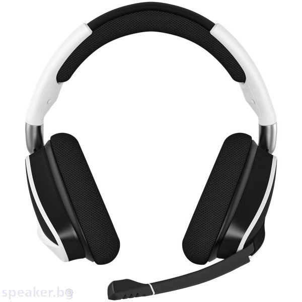 Геймърски слушалки Corsair VOID RGB ELITE Wireless Headset, White, EAN:0840006609872