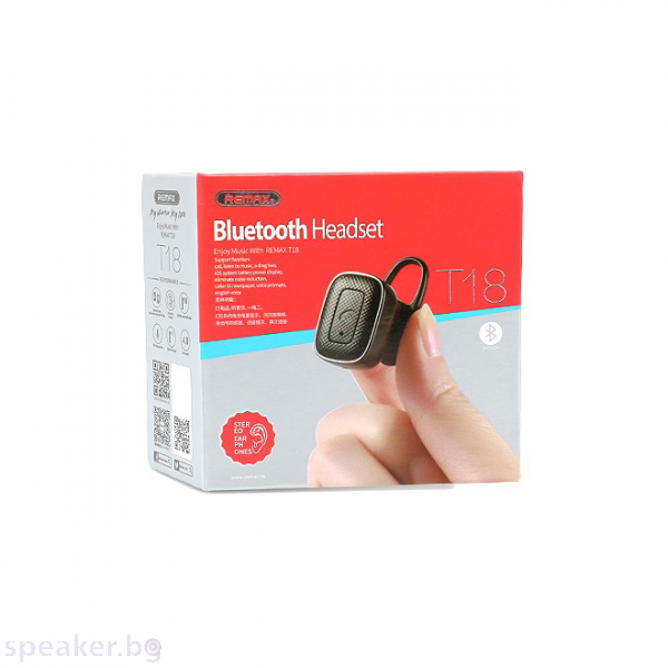 Bluetooth слушалка Remax RB-T18, Handsfree, Различни цветове