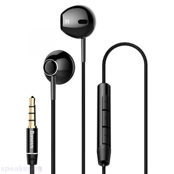 Слушалки за мобилни устройства Baseus Encok H06, Microphone, Black - 20772