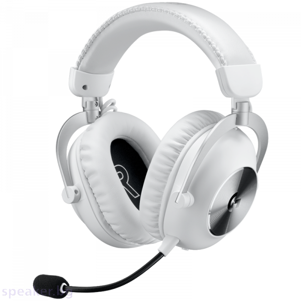 Геймърски слушалки LOGITECH G PRO X2 LIGHTSPEED Wireless Gaming Headset - Blue Mic - WHITE