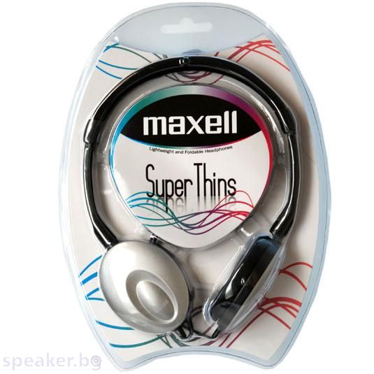 Слушалки MAXELL Super THIN сребристи 