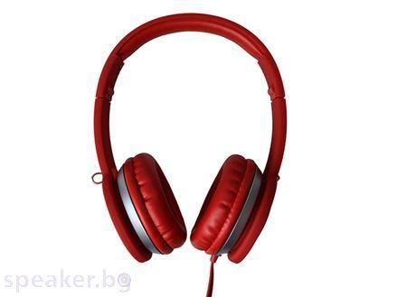 Слушалки с микрофон MAXELL HP201 SUPER STYLE червен