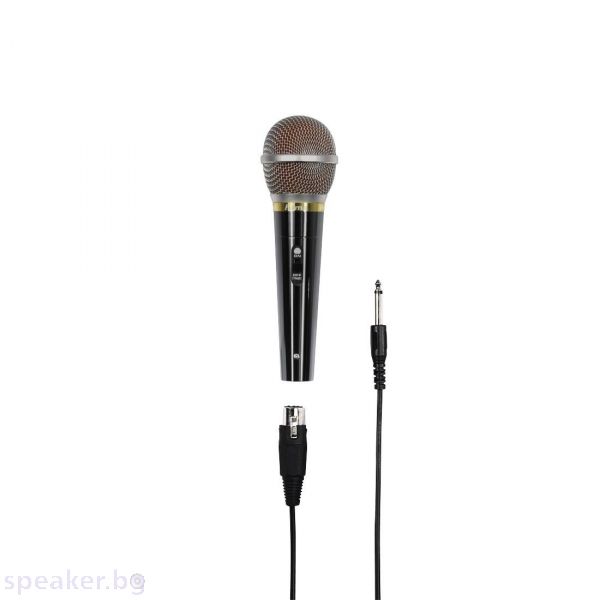 Аудио микрофон HAMA DM 60, 3м кабел. 6.3мм жак, черен