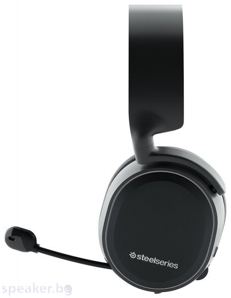 Безжични Геймърски слушалки SteelSeries, Arctis 3 Bluetooth Микрофон, Черно