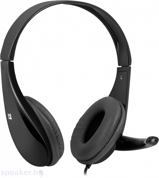 Стерео слушалки с микрофон Defender Aura 111 cable 2m, черни