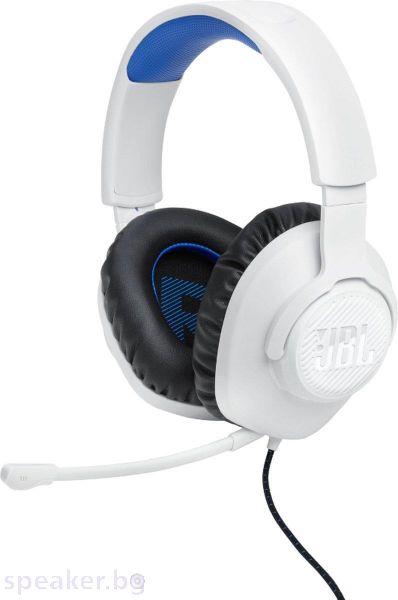 Геймърски слушалки JBL Quantum 100P PS5 White