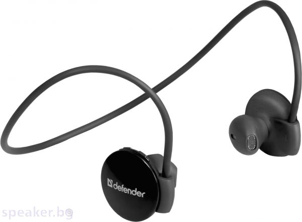Безжични стерео слушалки Defender FreeMotion B611, in-ear черни Bluetooth
