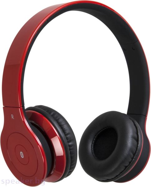 Безжични стерео слушалки Defender FreeMotion B703, червени, Bluetooth