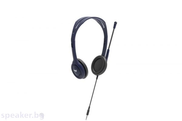 Слушалки LOGITECH Wired 3.5mm Headset with Mic - Midnight blue