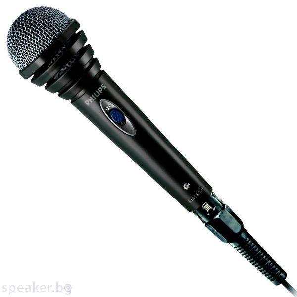 Микрофон PHILIPS SBCMD110 кабелен 600 ома, кабел 1,5 м
