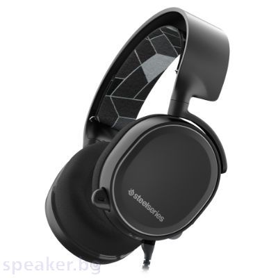 Слушалки с микрофон STEELSERIES Arctis 3 Black геймърски, over-ear, 3.5mm