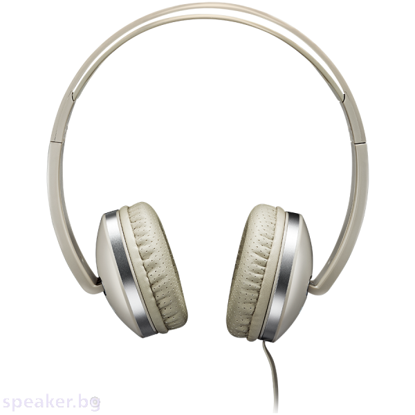 Слушалки Stereo headphone with microphone and switch of answer/end phone call бежов