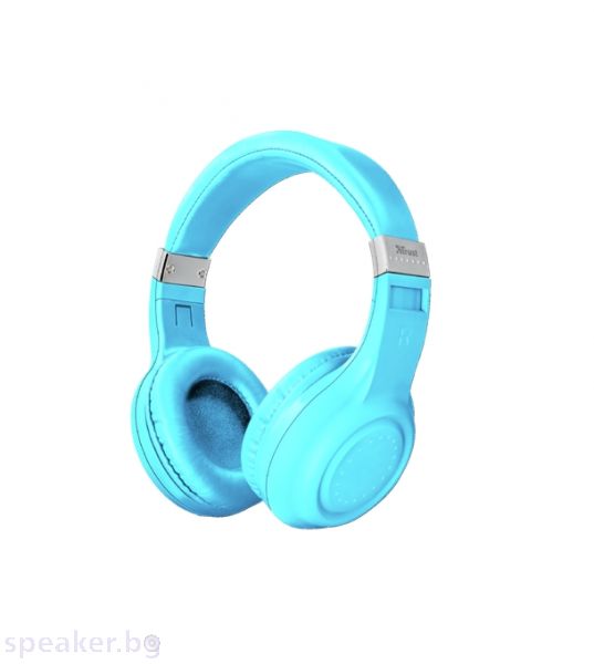 Слушалки TRUST Dura Bluetooth wireless headphones - Син