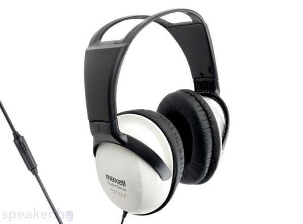Слушалки с микрофон MAXELL Studio Series ST2000, големи наушници, Бял