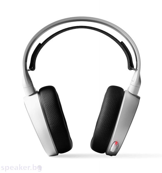 Геймърски слушалки SteelSeries, Arctis 5 White 2019 Edition 7.1, Микрофон, Бял