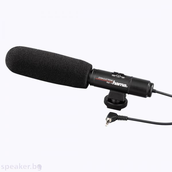 Стерео микрофон HAMA RMZ-14, за видеокамери, 3.5мм