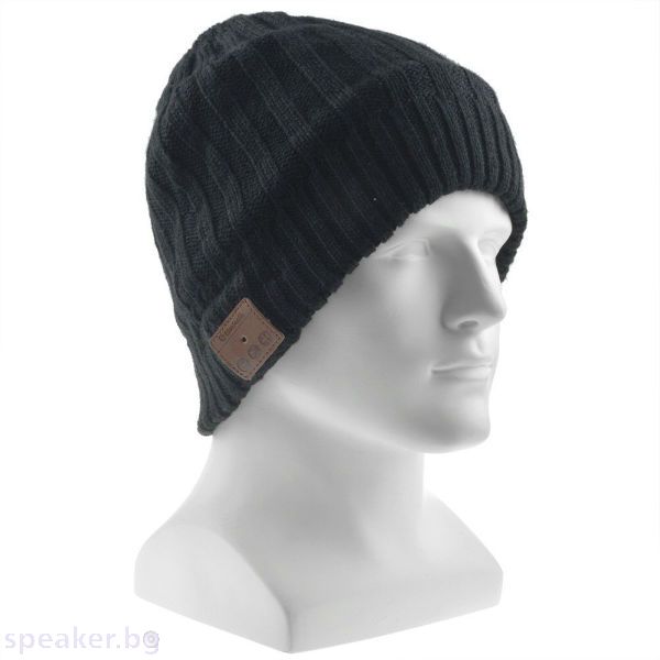Bluetooth шапка H002B, черна