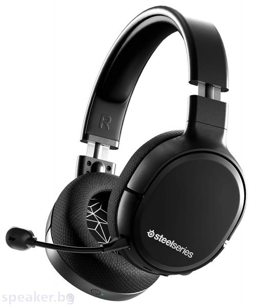 Геймърски слушалки SteelSeries Arctis 1 Wireless, Черно