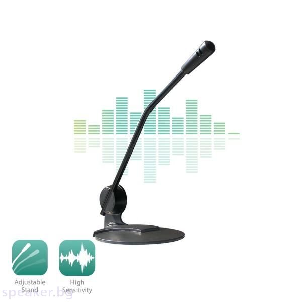 Настолен мултимедиен микрофон EWENT EW3550, Черен