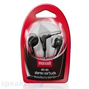Слушалки MAXELL EB-95 Ear BUDS Stereo тапи черни