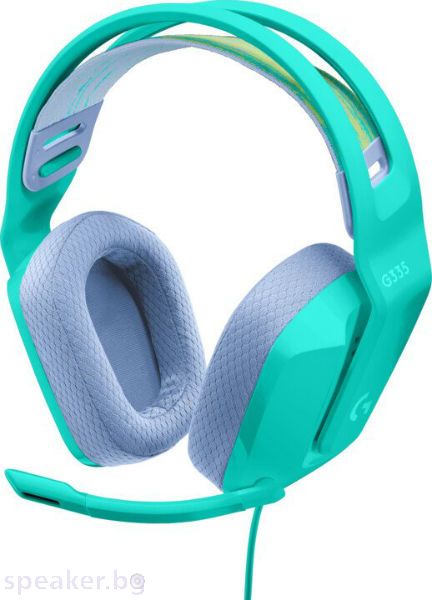 Геймърски слушалки LOGITECH G335 Wired Gaming Headset - MINT - 3.5 MM - EMEA - 914