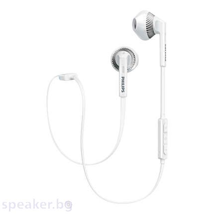 Слушалки с микрофон Philips SHB5250WT Bluetooth бял