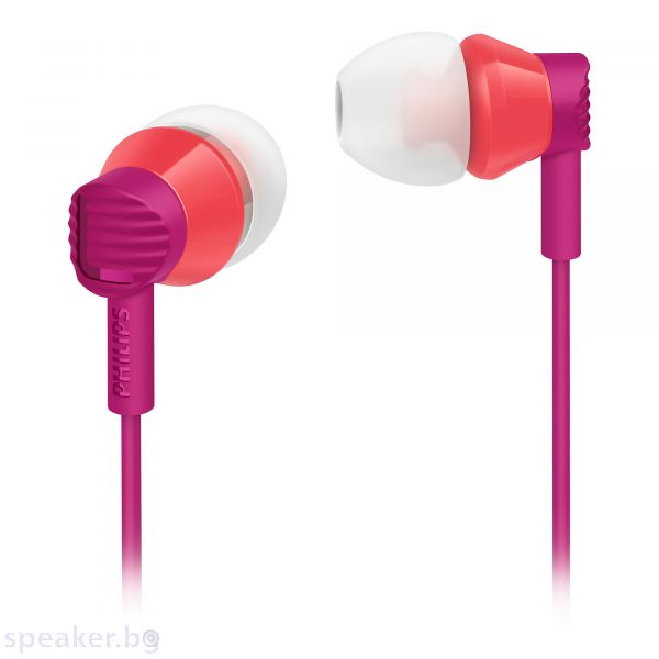 Слушалки PHILIPS слушалки за поставяне в ушите, розови