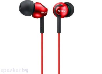 Слушалки SONY Headset MDR-EX110LP red