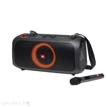 Тонколона JBL PARTYBOX On-The-Go Portable party speaker with built-in lights and wireless mic