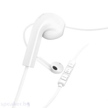 Слушалки HAMA Advance, Микрофон, Плосък кабел, Бял