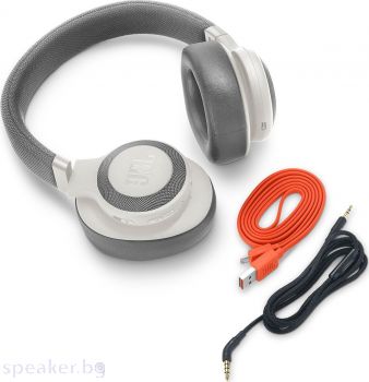 Безжични слушалки over-ear JBL E65BTNC, Бял