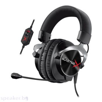 Слушалки с микрофон CREATIVE SoundblasterX H5, Черен