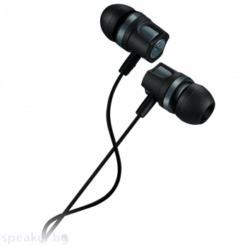 Слушалки Stereo с микрофон ,тъмно сив