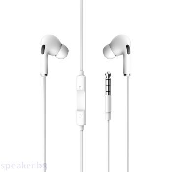 Слушалки за мобилни устройства Music Taxi X600, Mикрофон, Бял