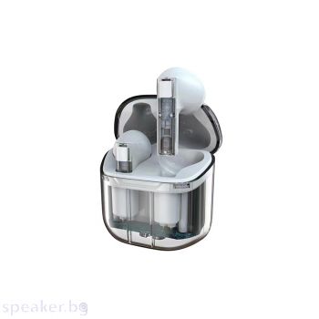 Bluetooth слушалки WiWu Ghost TWS11, Бял –