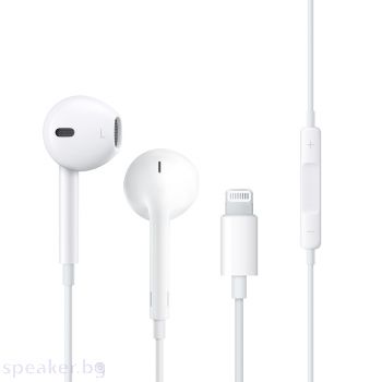 Слушалки за мобилни устройства WiWu Earbuds 302, Lightning, Mикрофон, Бял