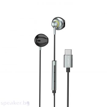 Слушалки Earldom ET-E68, Type-C, Microphone, Gray - 20752